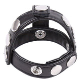Leather Cock Ring & Ball Divider